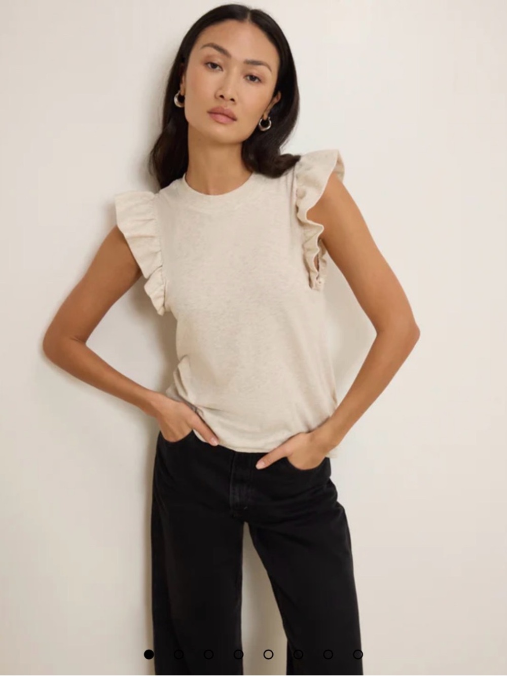 Brand New Nation LA Paulette Tank in color Heather Oatmeal